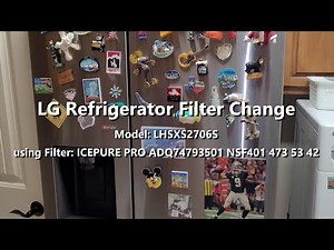 Changing the water filter on LG Side by Side refrigerator - model LHSXS2706S