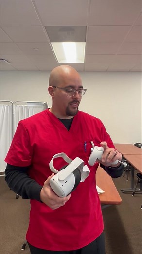 1.1K views · 32 reactions | Meet Erick, a sophomore in the Associate Degree Nursing program! They are using Virtual Reality today to work with patients! | Navarro College | Facebook