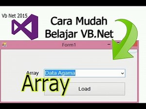 How to Make Array at Combobox VB Net