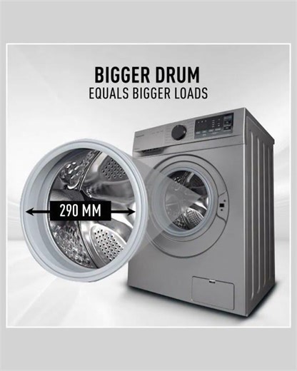 Panasonic 7 kg 5 Star Inverter Fully Automatic Front Loading Washing Machine with Built-In Heater...