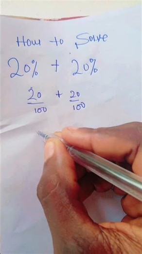 How to solve a simple percentage #maths