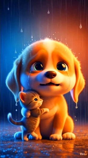 Puppy & Kitten Friendship 🥹🐶🐱True Friendship Has No Size ❤️