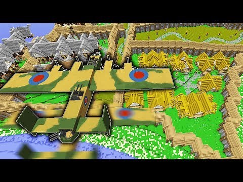 Air Raiding Enemies Food Camp! | Minecraft WAR #39