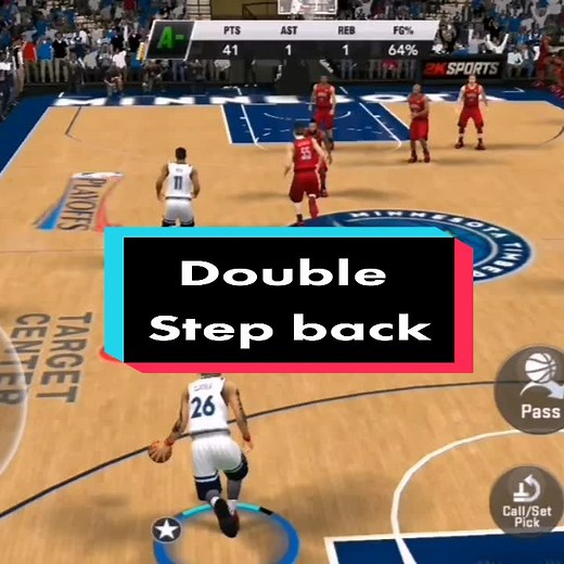 Double step back 💯 #nba2k20 #slashbros #nba2k20mycarrer #nbahighlights #doublestepback #nba2kmobile #fyp