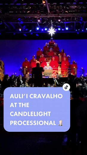 Auli’i Cravalho at EPCOT Candlelight Processional 2019 Narration