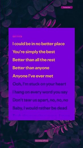 SIMPLY THE BEST lyrics - Tina Turner 👑 The G.O.A.T Anthem #shorts #singalong