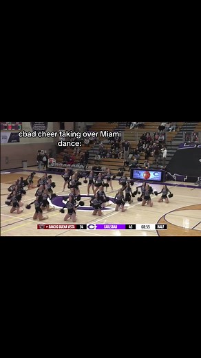 how did we do?! #damnilovemiami #cheerleading #halftimeshow #basketball #fyp dc: @Sophia B
