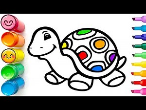 How to Draw a Playful Turtle | Easy Step-by-Step Guide