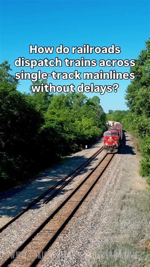 Craig Hensley on Instagram: "How do railroads dispatch trains across single-track mainlines without delays? #railroad #railway #train #drone #rail #reels #cp #locomotive"