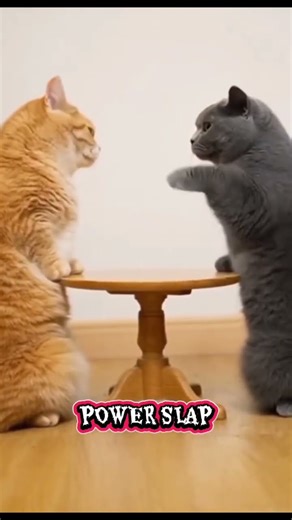 Cats power slap contest! the cutest slap 😼💥 #Cats #Slap #Contest #funnycat #cuteslap