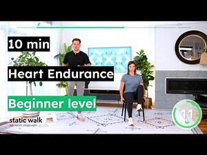 Cardiac rehab at home - 10 min Heart Endurance Workout - Beginner level | The Cardiac Coach