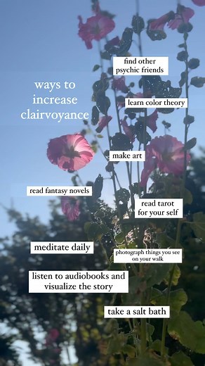16K views · 66 reactions | Here are simple ways to elevate your clairvoyance and visualization/psychic abilities. Are you clairvoyant, clairsentient, clairaudience, or all of the above? #psychicdevelopment #psychicmedium #clairvoyance #psychicart #mediumshipdevelopment | Sunlight Oracle | Facebook
