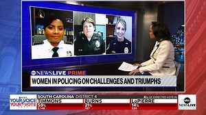 2.1K views | “To get officers who are female, you have to see that.” Linsey Davis sits down with Chief Gina Hawkins, Deputy Chief Shannon Trump and Lieutenant Jenn Charleston to discuss women in law enforcement, the future of policing and concerns about the rise of crime. | ABC News Live | Facebook