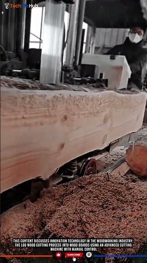 Innovation Technology Precision Log Wood Cutting into Wood Boards with Advanced Cutting Machine