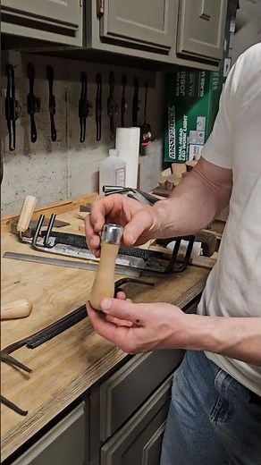 Quick, easy drawknife handles. #woodworking #diy #woodwork #drawknife #restoration