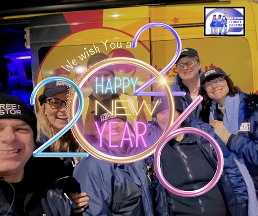 🎉 New Year’s Eve patrol 🎉 Kettering Street Pastors will be out patrolling the streets from 11:00pm – 3:00am tonight, with the SNO van to help keep everyone safe as we welcome in the New Year. Please pray for the wonderful team who have volunteered to do this extra patrol – it’s going to be a fantastic night! 🙏✨ We also have Team 1 looking after the first patrol of 2026 on Saturday night (some of them having done NYE too!). 💪🎊 💙 A Huge Thank You to Our Street & Prayer Pastors 💙 As we look 