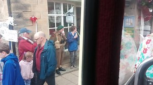 The view of Pateley Bridge 1940s weekend from a vintage bus. Just look at everyone in the streets dressed in 40s clothes!! | Harrogate Advertiser