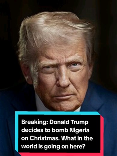 This man is clearly a satanist and is not a Christian so why did you bomb Nigeria? Oh yeah, probably looking for resources to build your little colliders and open portals for your masters. #fyp #donaldtrump #nigeria #cern #evil