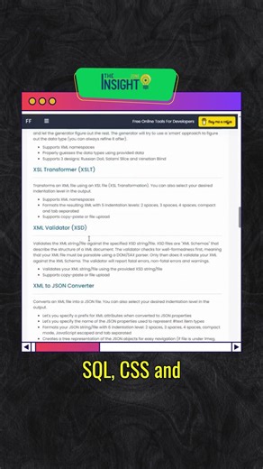 Best free formatter tools for developers #developers #coding #jsonformatter #techshorts #webdesign
