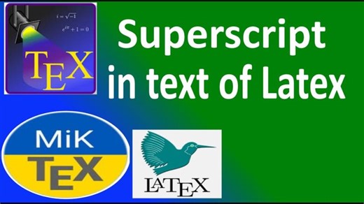 How to write superscript in text of Latex | Salman Khan