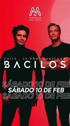 Bacilos en Gran Arena Monticello: 20 Años de Historia Caraluna