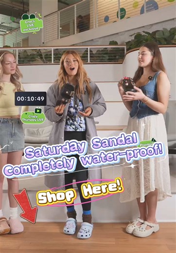 Throwback to Crocs HQ Mega Live with Dixie D'Amelio