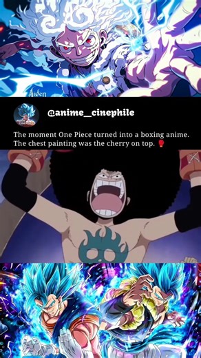 Anime Cinephile on Instagram: "Behind every great fighter is a lying hype-man. 🤥🕶️ Usopp convincing Luffy that the Afro contains the wild spirit of a beast is his greatest lie. Luffy believed it so hard that it actually became true. The way Usopp acted as his corner-man—giving him water, massaging his shoulders, and hyping him up—is peak Straw Hat bonding. They took a goofy game and turned it into the Rocky movies. #AfroLuffy #DavyBackFight #OnePieceFunny #LuffyVsFoxy #StrawHats Afro Luffy vs 