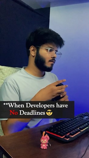 College Wishlist on Instagram: "When Developers have No Deadlines 😎 Follow & Comment Source code💖 #reels #learncoding #mcstan #stem #algorithm #webdeveloper #learnprogramming #tech #programming #programmer #coders #code #software #codingdays #fullstackdevelopers #fullstackwebdevelopm #fullstack #coder #stem #codinglife #coding #softwaredeveloper #developer #peoplewhocode #developerlife #programmers #webdev #coding"