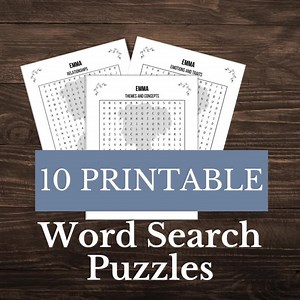 Northanger Abbey Word Search Printables | Jane Austen Word Puzzles | Homeschool & Classroom Literary Activities | Fun Book Lover Brain Games - Etsy UK