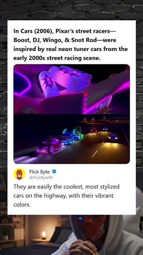 Cars 2006 Street Racers Inspired by Real Early 2000s Neon Tuner Cars Fact