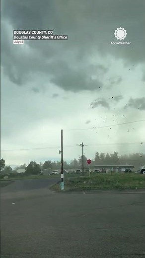 Colorado Landspout Tornado Rips Off Roof