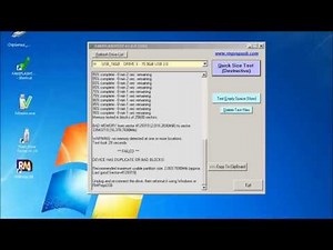 How to test your SD card or USB Flash drive using FakeFlashtest