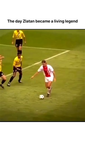 Football Crew on Instagram: "Zlatan Ibrahimovic announced himself to European football with a solo goal for AFC Ajax that remains one of the most studied dribbling sequences of the modern era. Scored during his early years in the Eredivisie, the goal featured Ibrahimovic evading a succession of defenders through feints, changes of direction, and close control before finishing calmly. The sequence is often cited as a defining example of lbrahimovic's playing identity. Rather than relying on speed