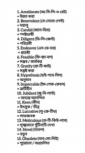 35K views · 239 reactions | Learn new words, grow every day! আজকের ১৫টি Powerful Vocabulary যা তোমার English speaking & writing দুটোতেই পারফেকশন আনবে! Keep learning, keep shining. #VocabularyBoost #LearnEnglishDaily #EnglishForAll | Learn & Teach | Facebook