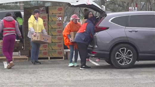 Local food banks host winter relief mobile distribution