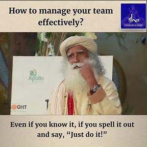 180K views · 1.9K shares | What is the most effective leadership style? Should a leader let teams learn for themselves and discover the best way forward? Or should a leader "lay down the law" and show the way forward? Sadhguru answers. #Leadership #TeamLearning | Sadhguru | Facebook