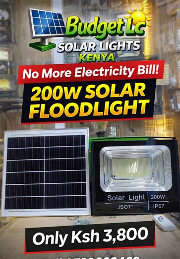 Brighten Your Space with Solar Floodlights for Ksh 3,800