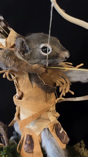 Squirrel Warriors on Instagram: "Smokey buckskin, obsidian blade, chokecherry bow, stone tipped arrow, buffalo hide quiver strap and a warriors spirit…🏹🦌🗡️"