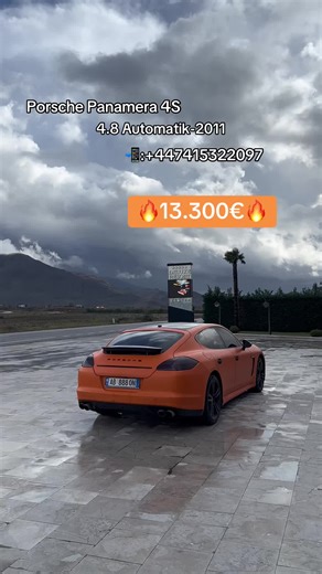 Porsche Panamera 4S ▪️Forca motorike:4.8 ▪️Transmetuesi:Automatik PDK 7 shpejtesi ▪️Km:240.000 ▪️Lenda djegese:Benzine ▪️Viti:2011 ▪️Panoramic ▪️Serdilje me ngrohje/ftohje Para dhe Mbrapa ▪️Bisht me buton ▪️Serdilje Sportive elektrike&memorie 1,2,3 pozicione ▪️Kamera Parkimi ▪️Xenon Led dritat ▪️Cruise control ▪️Pasqyra elektrike me ngrohje ▪️Sistem kontrolli Stabiliteti (PSM&Traction Control) ▪️Shasi Sportive ▪️Disqe Sportive Porsche 1.500€ ▪️Fiket e ndizet ne semafor ▪️Timon multifuksional Spo