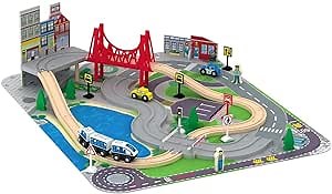 Imaginarium 40pcs Road & Rail Train Set