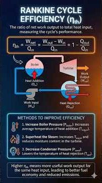 Rankine Cycle: Methods to Improve Efficiency