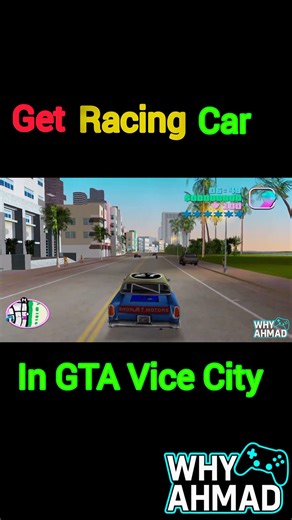 GTA Vice City Get Racing Car | Cheats Codes 205#gaming #ytshorts #top5cheats