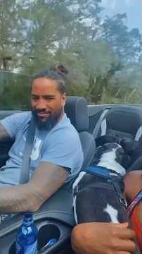 Jimmy Uso with his wife Naomi going for drive 💕