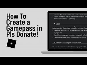 How to Create a Gamepass in Pls Donate 2024 [easy]