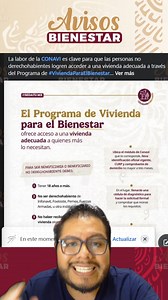 890K views · 12K reactions | como ser beneficiario del programa vivienda para el bienestar, QUE NO SE TE PASE | Avisos Bienestar | Facebook