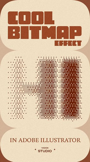 Alireza on Instagram: "Here’s How To Create a Cool Bitmap Effect on Your Texts or Objects in Adobe Illustrator 💫 Save to not forget ✨ . . . . #graphicdesign #graphicdesigner #illustrator #graphicdesigners #illustratortutorial #illustratortips #adobeillustrator #adobeillustratortutorial"