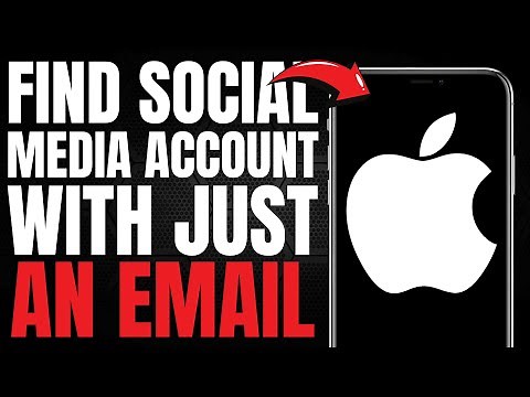 How to Find a Social Media Account with just an EMAIL! (EASY GUIDE) [2025]