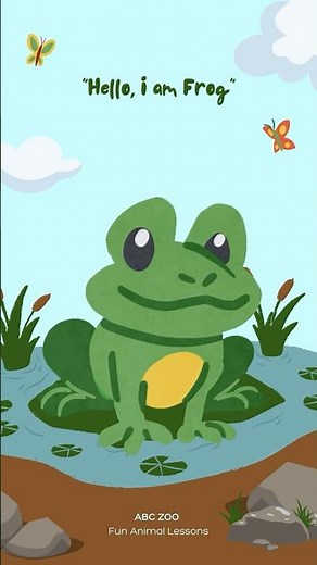 Amazing Frog Facts for Kids: Fun and Educational | ABC Zoo Fun Animal Lessons #shorts #frog