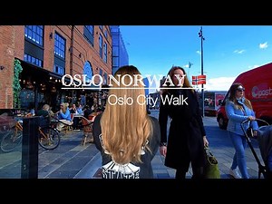 OSLO NORWAY, Oslo City Walk! Virtual Walking Tour, 4K/fps