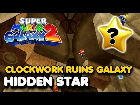 Clockwork Ruins Galaxy Hidden Star - Super Mario Galaxy 2 (The Ledge Hammer Trap)
